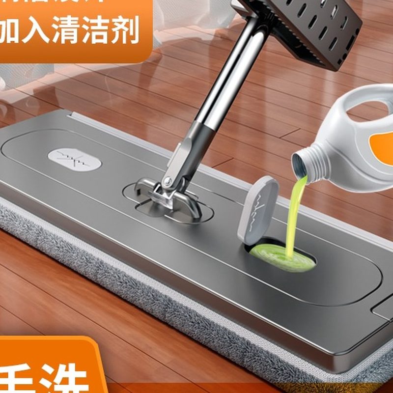 免手洗平板拖把 双重刮水一体 细节图1